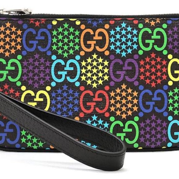 NWT Gucci GG Psychedelic Wristlet Zip Pouch - Picture 6 of 6